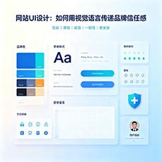 荆门建站-网站UI设计：如何用视觉语言传递品牌信任感